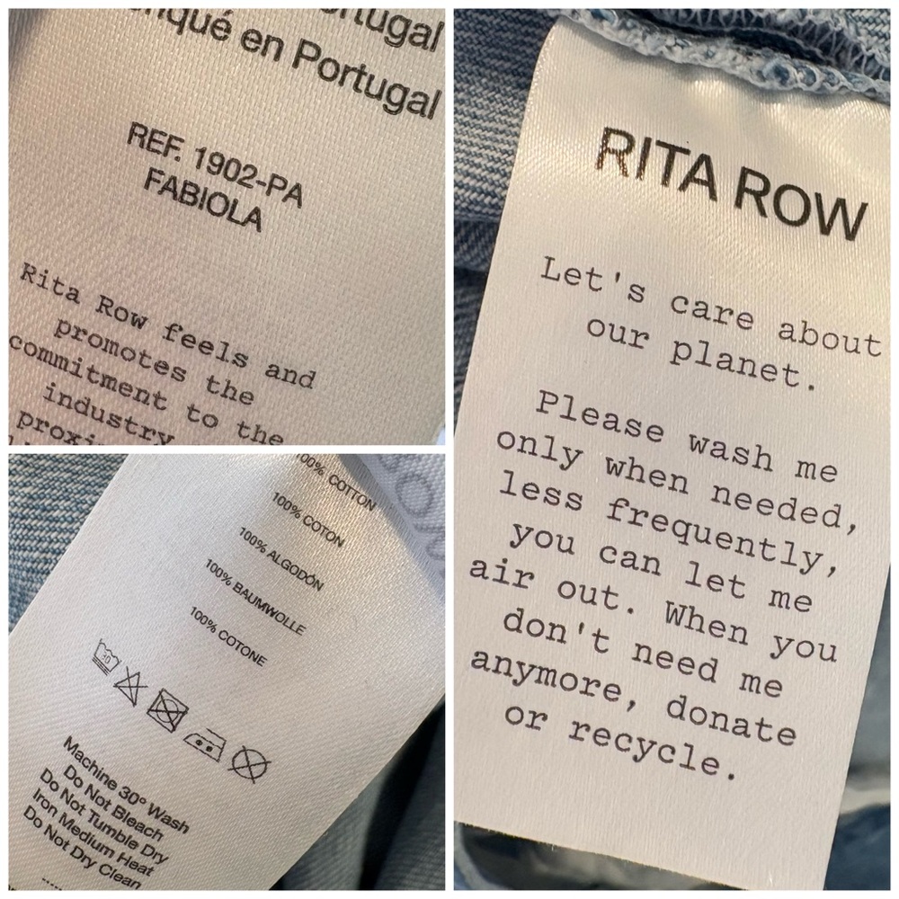 Rita Row Fabiola Barrel Leg Jeans High Waist Loose Fit Denim Light Wash, Size 40 - Picture 8 of 15